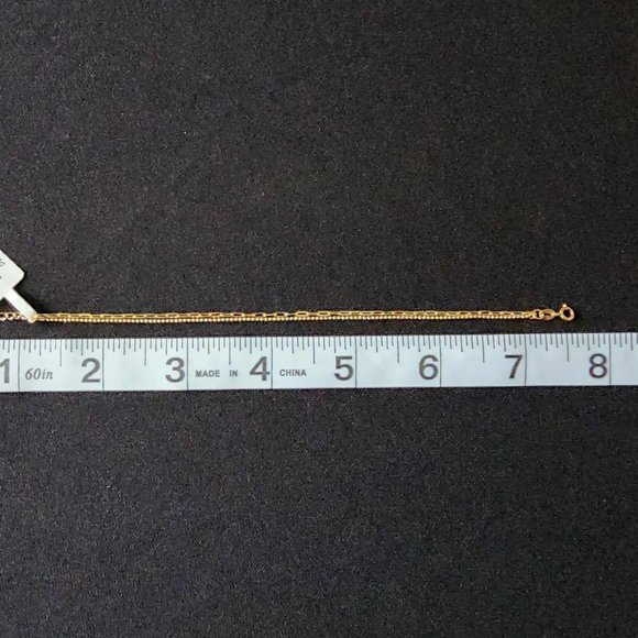 2 design gold bracelet - Picture 5 of 16